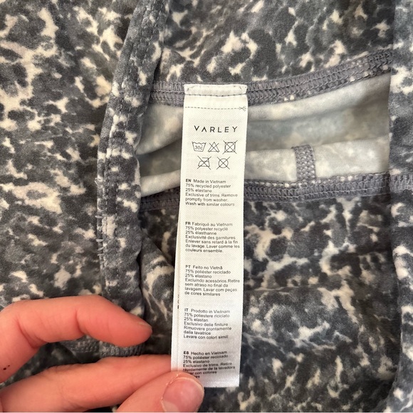 Varley Let's Go Leggings Ebony Blue Cheetah - Picture 4 of 4